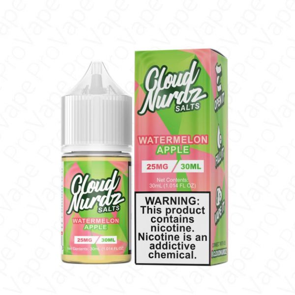 WATERMELON APPLE SALT CLOUD NURDZ 30ML