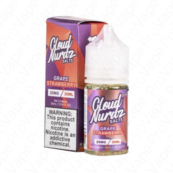 GRAPE STRAWBERRY SALT CLOUD NURDZ 30ML