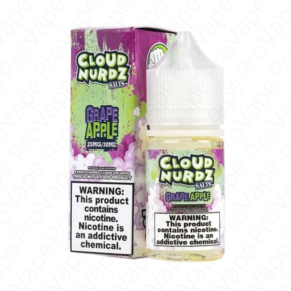 GRAPE APPLE SALT CLOUD NURDZ 30ML