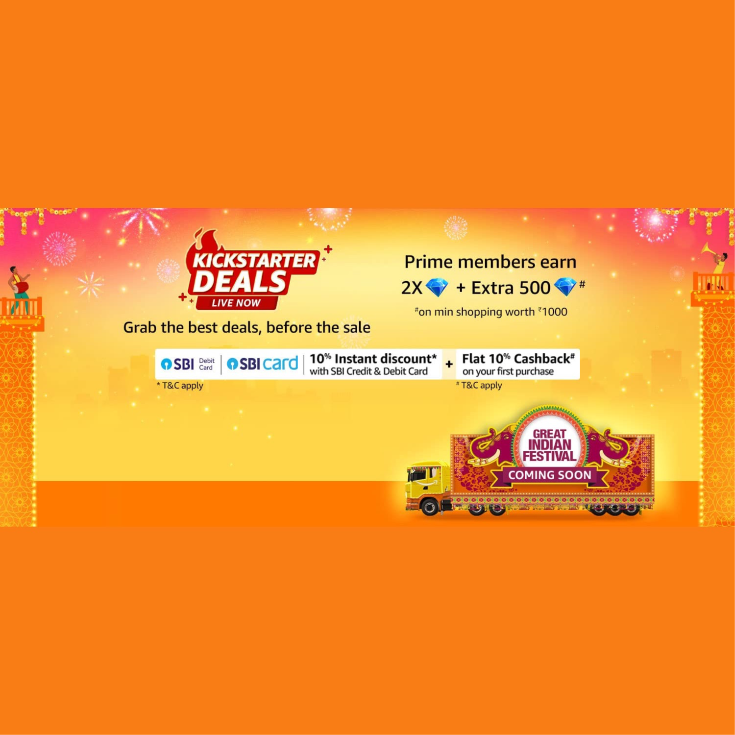 Amazon Great Indian Festival Kick Starter Deals Image