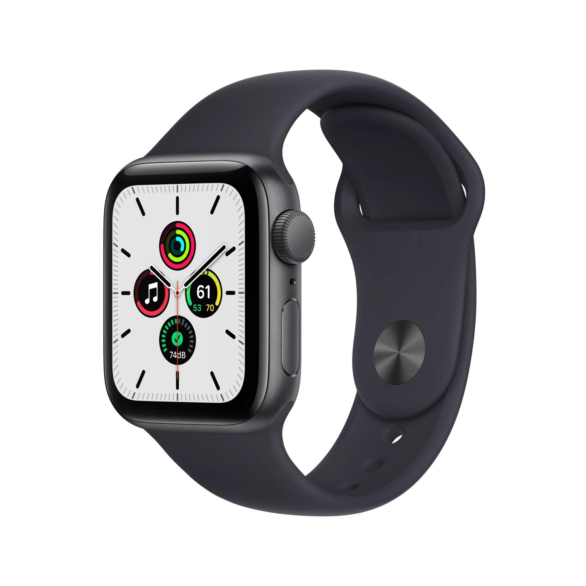 Walmart - Apple Watch SE (1st Gen) GPS, 40mm Space Gray Aluminum Case with Midnight Sport Band - Regular Image