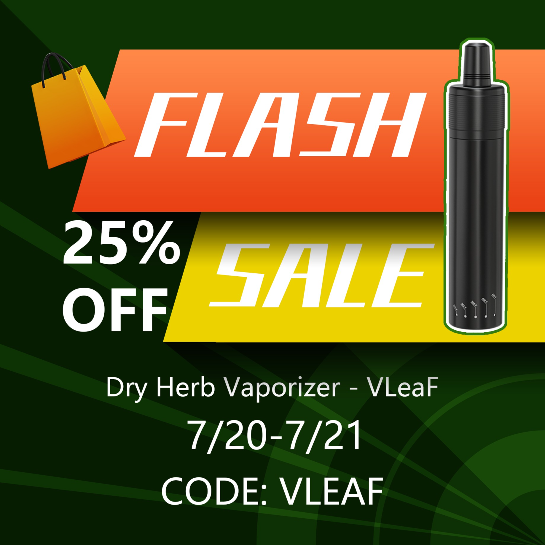 VIVANT Dry Herb Vaporizer - VLeaF with 25% Off Image