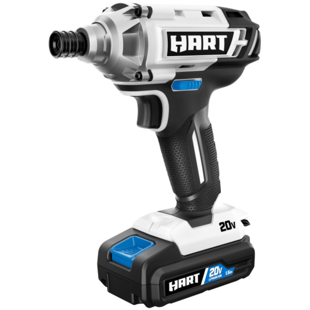 HART 20-Volt Cordless Impact Driver Kit, (1) 1.5Ah Lithium-Ion Battery Image