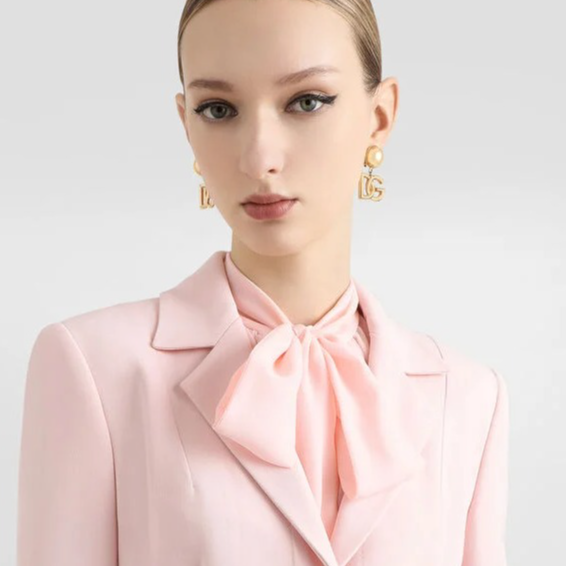 Single-breasted jacket in stretch cady