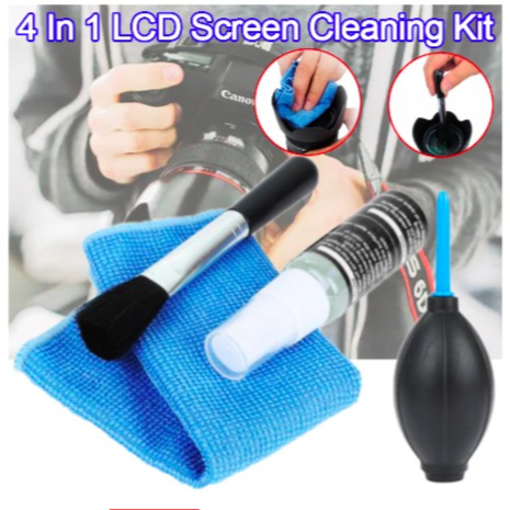 4 In 1 LCD Screen Cleaning Kit For Computer TV Mobile Phone Laptop Camera Latest Screen Cleaner