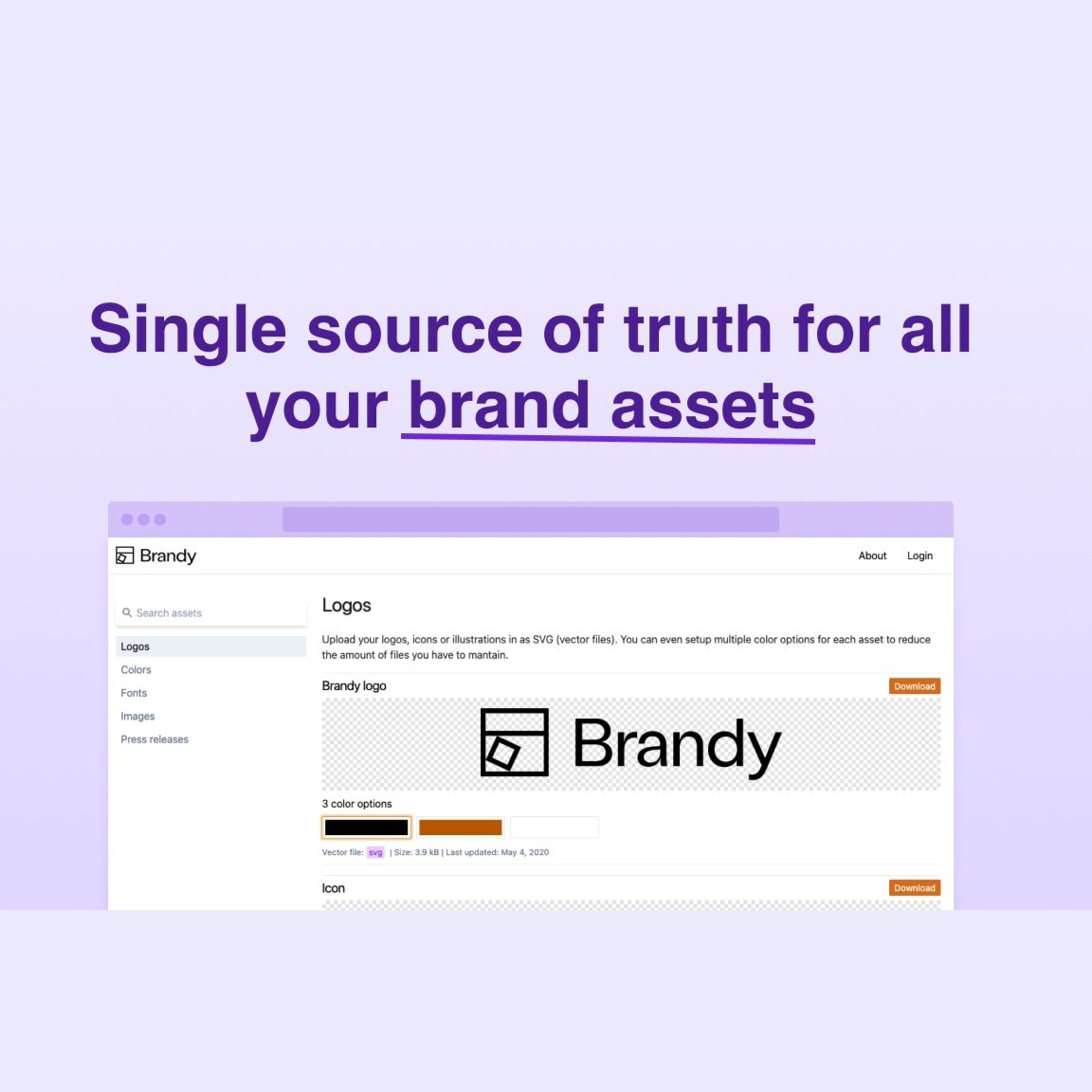 Brandy - Create a directory of all brand assets | AppSumo