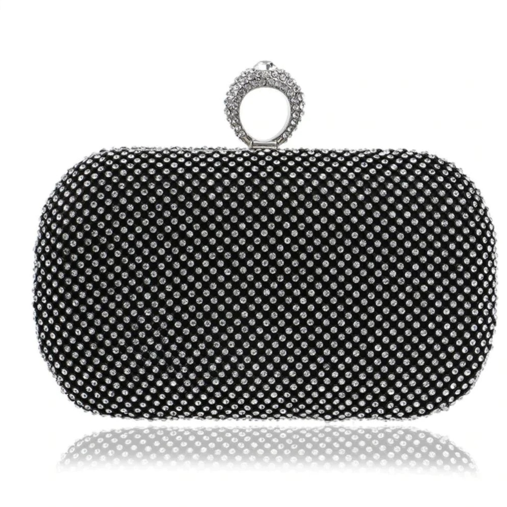 Diamond-Studded Clutch Bag
