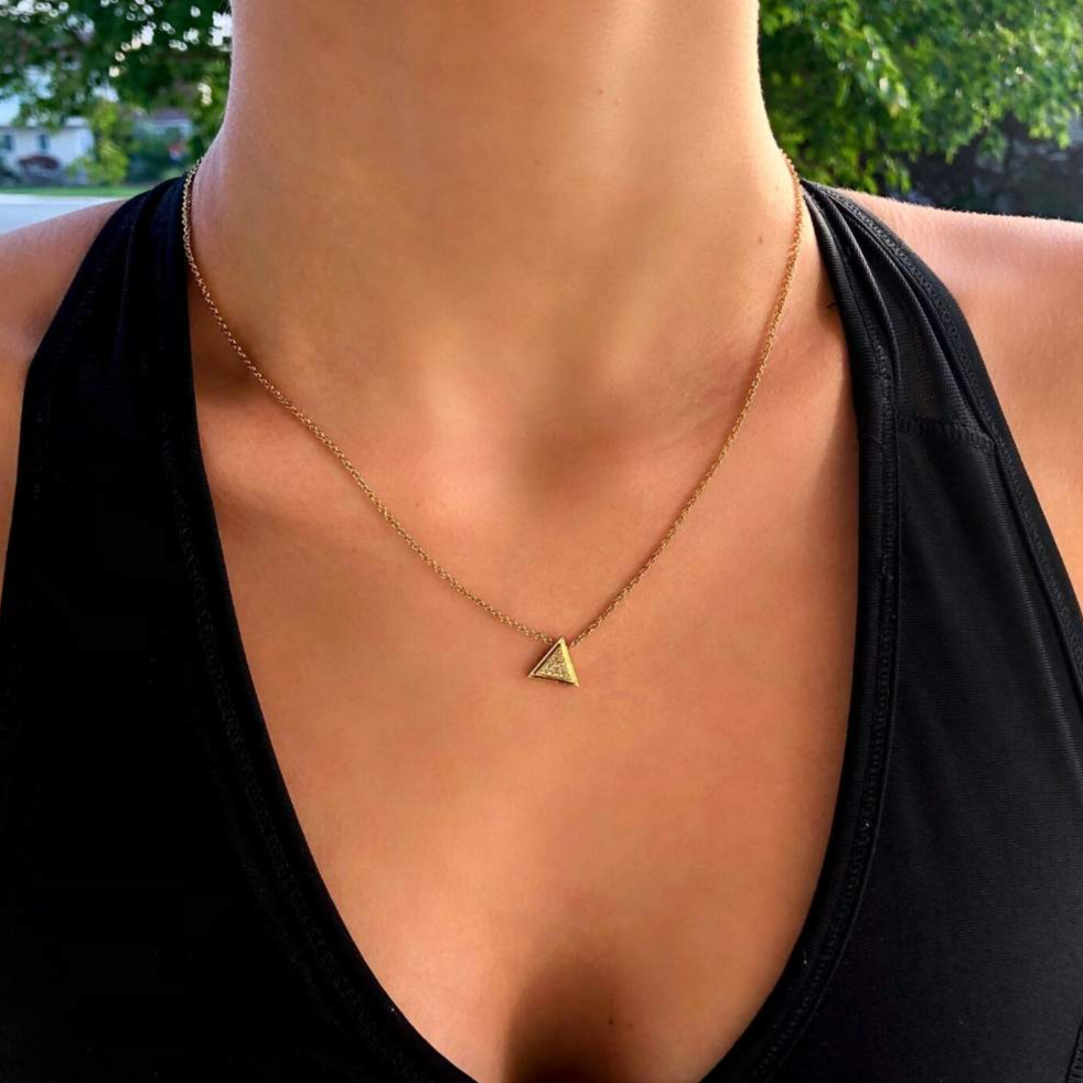 Triangle Diamond Necklace