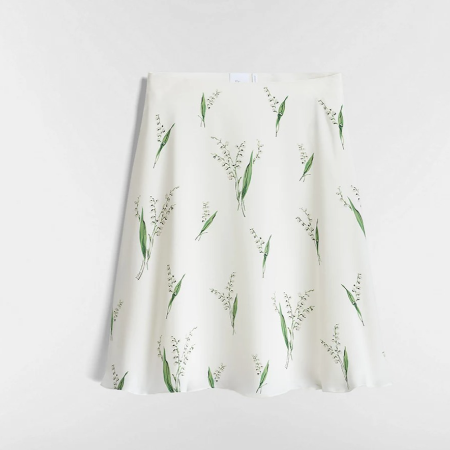 Jupe mi-longue évasée