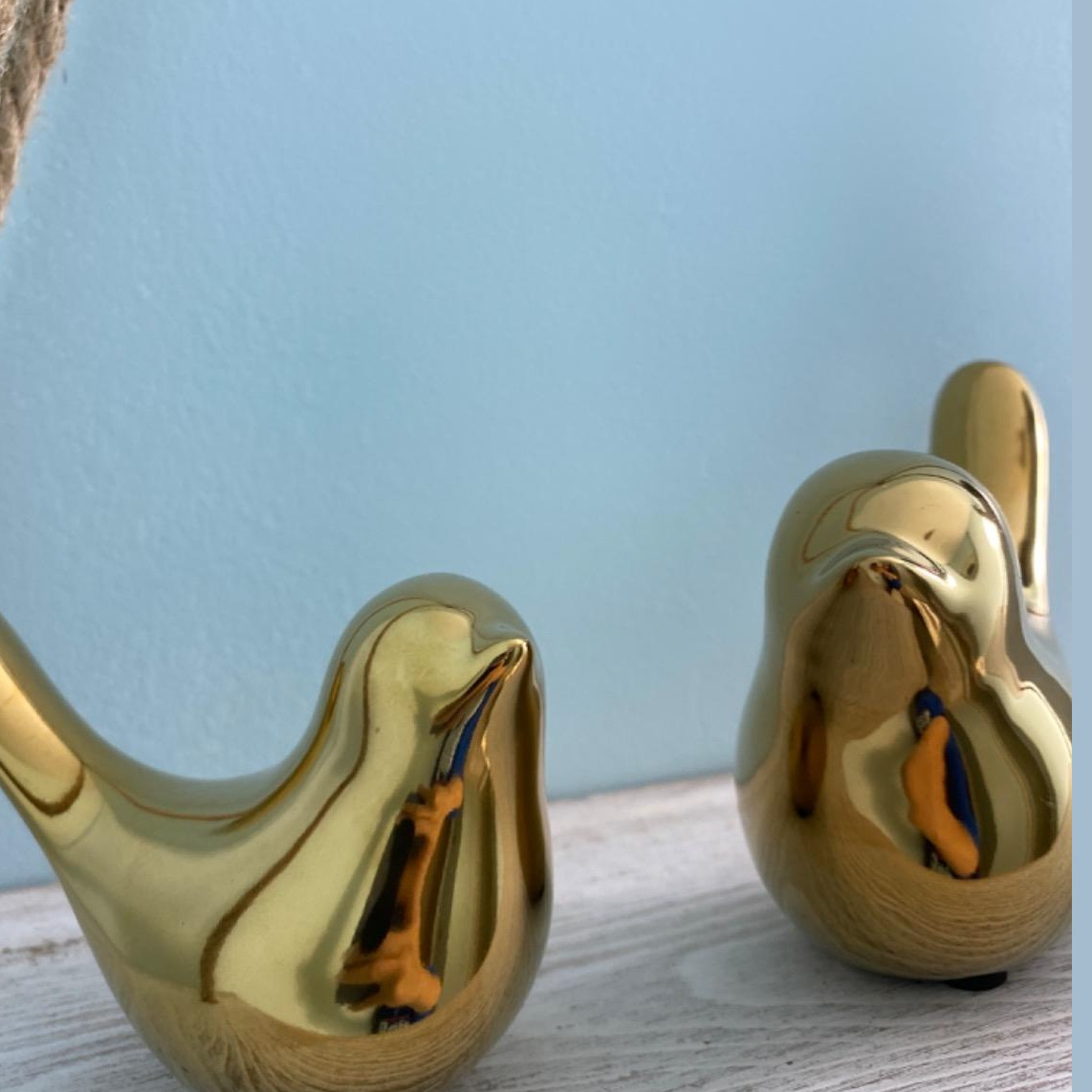Golden bird decor