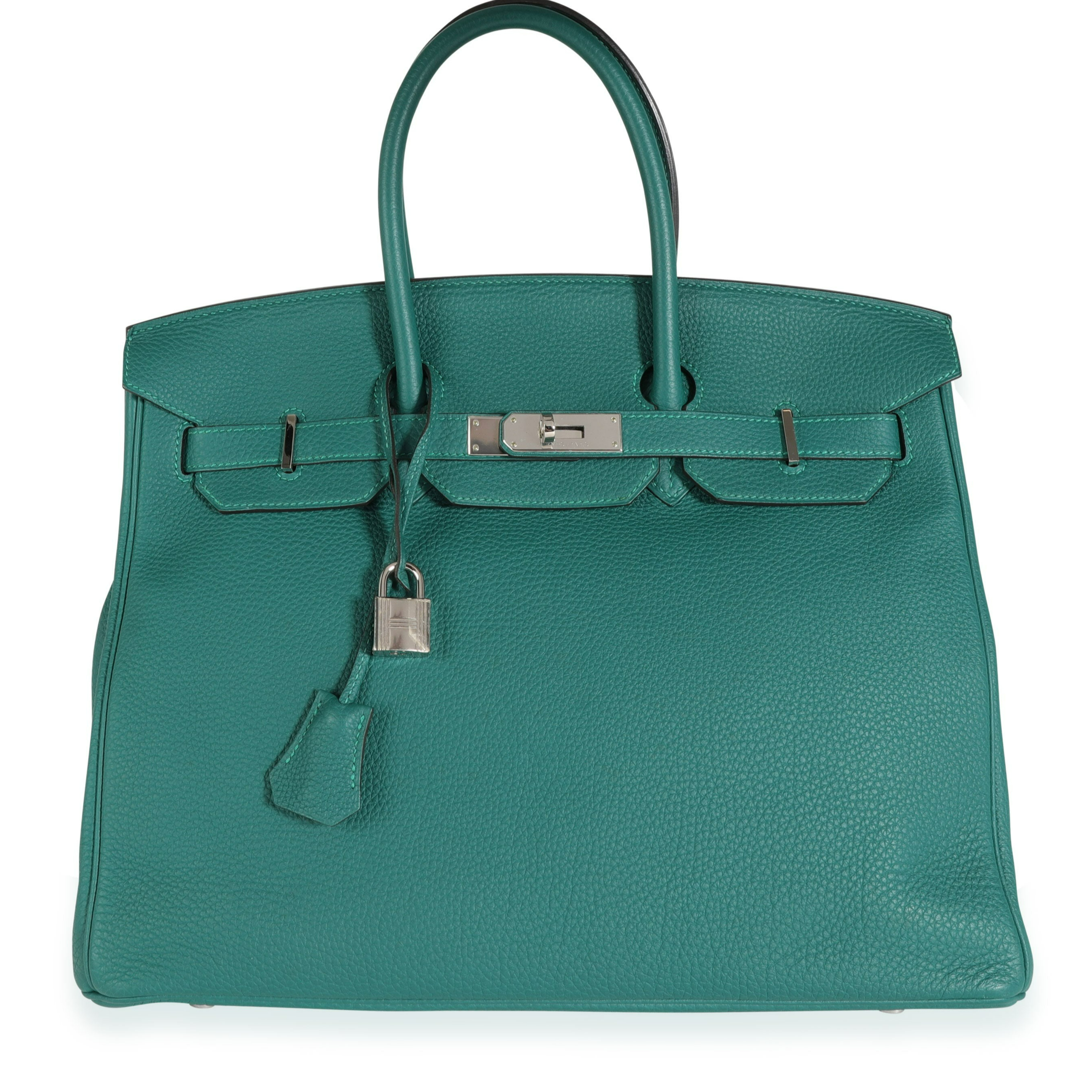 Hermès Malachite Togo Birkin 35 PHW