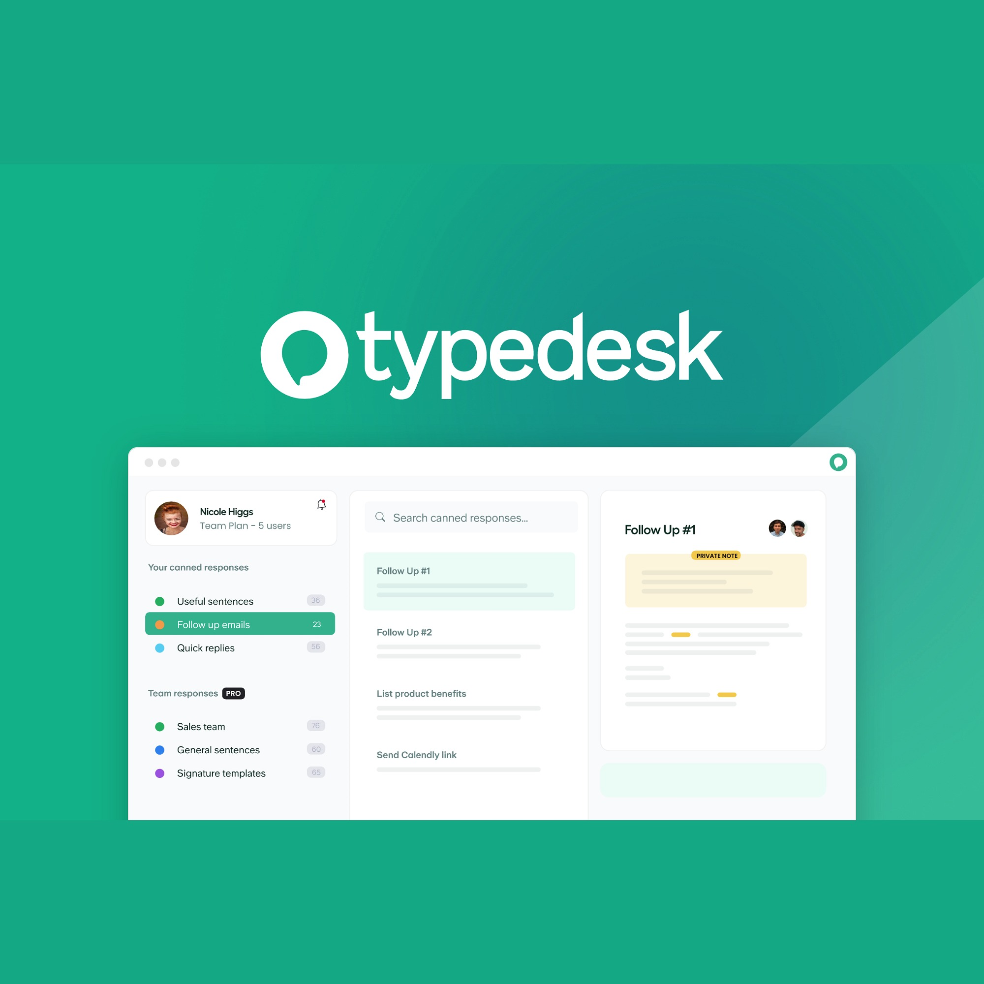 typedesk - Simplify support with canned responses | AppSumo