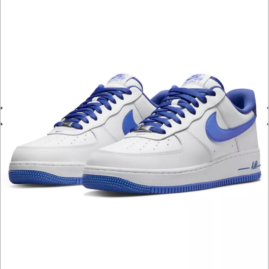Nike Air Force 1 '07 sneakers in white/medium blue
