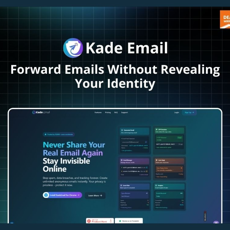 Kade Email - لارسال واستقبال الايميلات وحماية ايميلك الشخصي وزيادة خصوصيتك