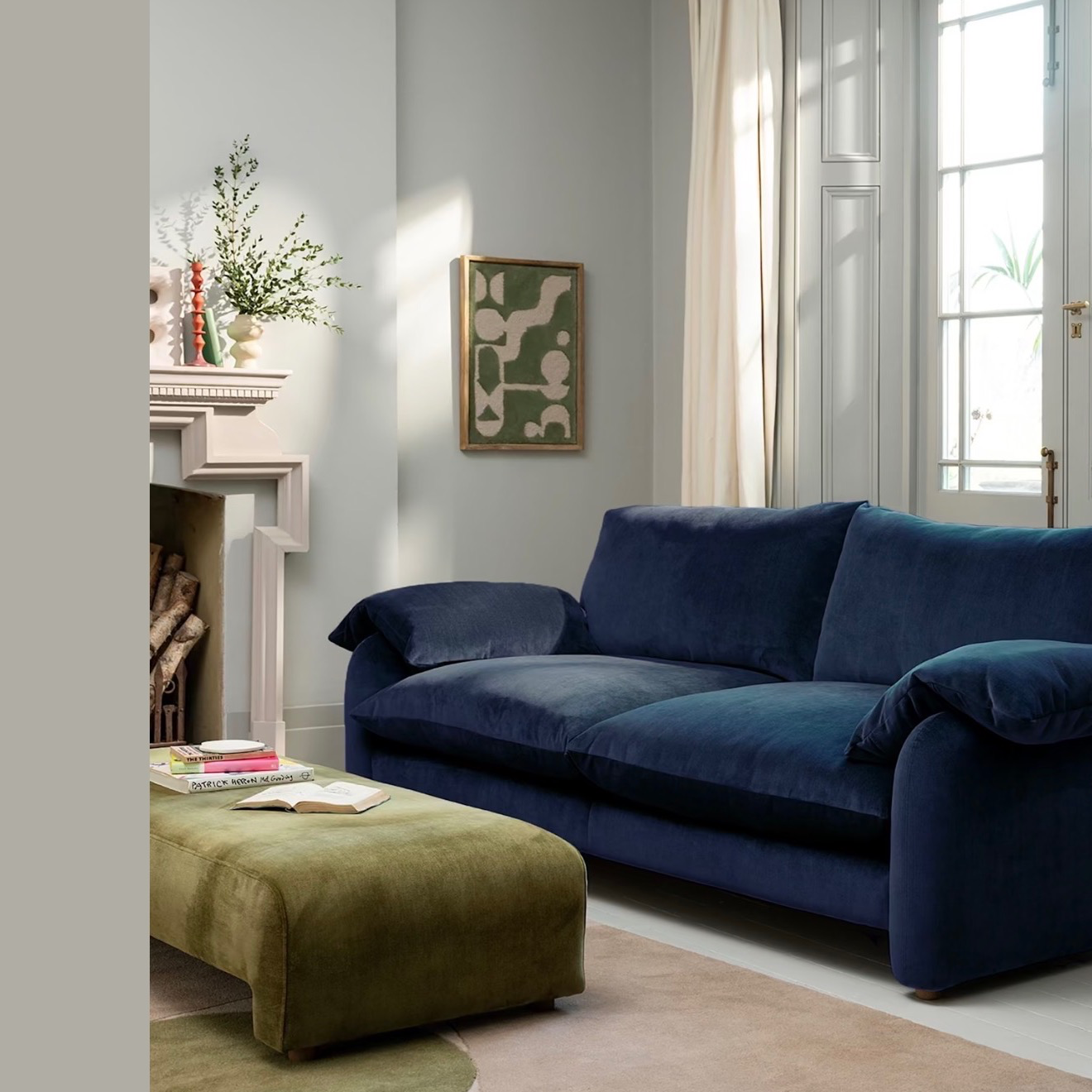 £1,599 Orson Chenille 4 Seater Barker and Stone House for M and S