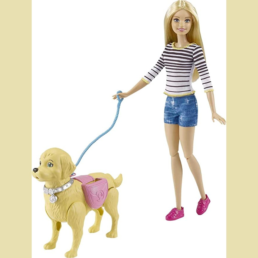 Barbie Walk and Potty Pup with Blonde Doll, 3 - 5 years, Playsets - Amazon Canada