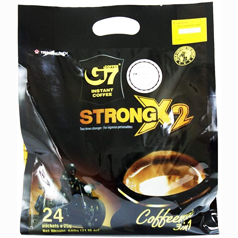 G7 Strong 2X Vietnamese 3 in 1 Coffee 21.16oz(600g), 24 Sticks : Amazon.ca: Grocery & Gourmet Food