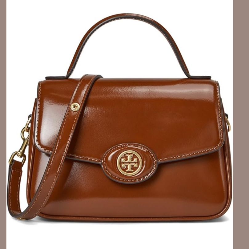 Tory Burch Robinson Spazzolato Small Top-Handle Bag | 6pm