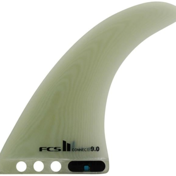 FCS II Connect 9" PG Longboard Fin - Clear
