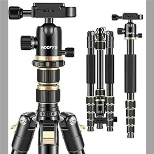 Buy Adofys Professional Special Quality Aluminium Alloy 65 inches/165 Centimeters Camera Travel Tripod Monopod with 360 Degree Ball Head,1/4 inch Quick Shoe Plate and Bag for DSLR up to 10 kilograms Online at Low Prices in India - Amazon.in