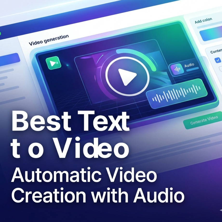 Best Text to Video- Automatic Video creation with Audio