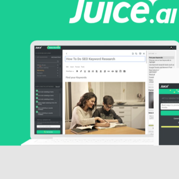 Juice.ai - Create unique SEO content in 60 seconds | AppSumo