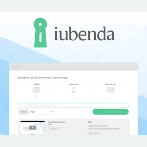 Iubenda - Genera la política de privacidad y cookies para tu negocio