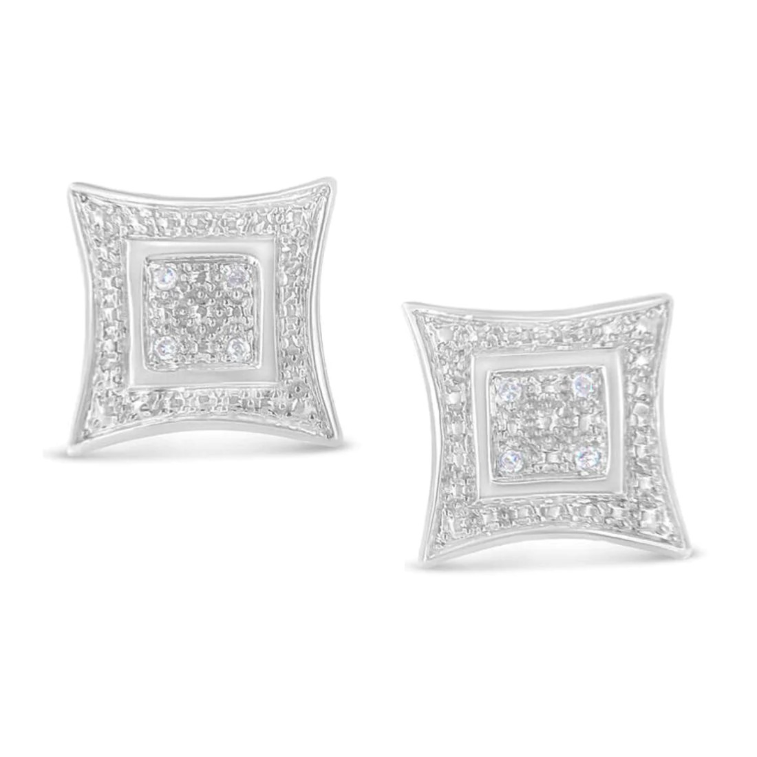 Square Diamond Earrings