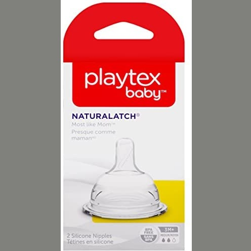 Playtex NaturaLatchNipple, Medium Flow, 2-Count : Amazon.ca: Baby