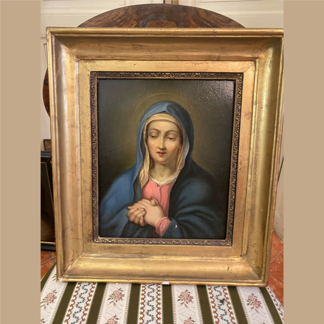 Original Excellent Saint Mary Painting, 18th Century Italian Antique Oil on Canvas Painting, Religious Art Painting, Italian Art Collection - EtsyUS