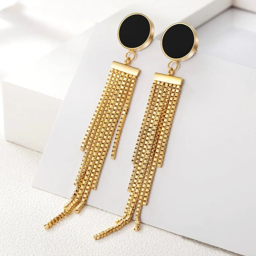 Tantalizing Disc Tassel Earrings