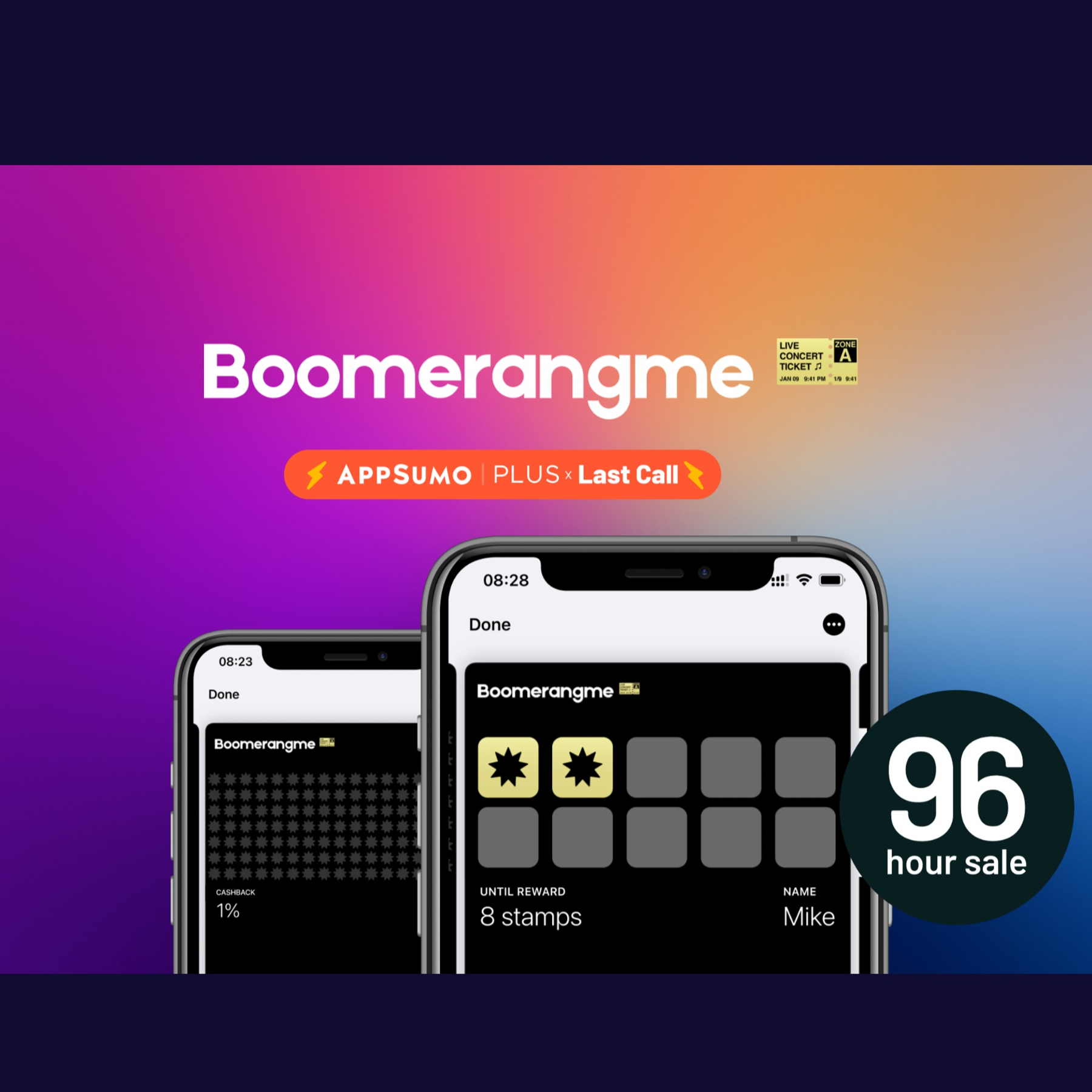 Boomerangme - Generate digital loyalty stamp cards | AppSumo