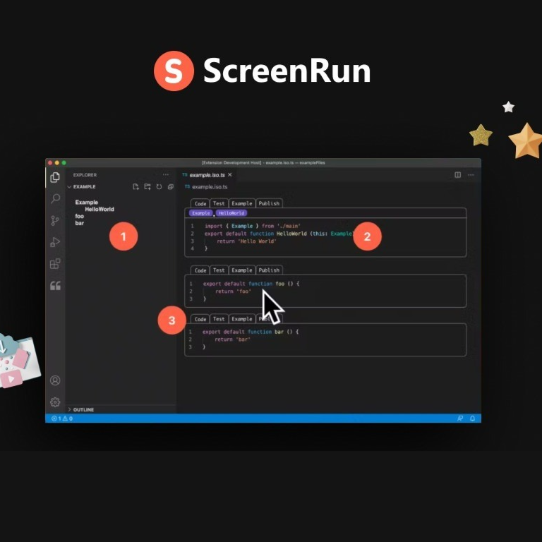ScreenRun - create beautiful videos from your screen recordings in seconds