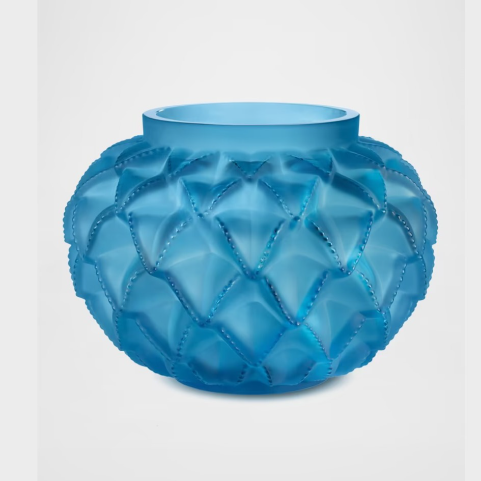 Lalique Languedoc Pale Blue Vase