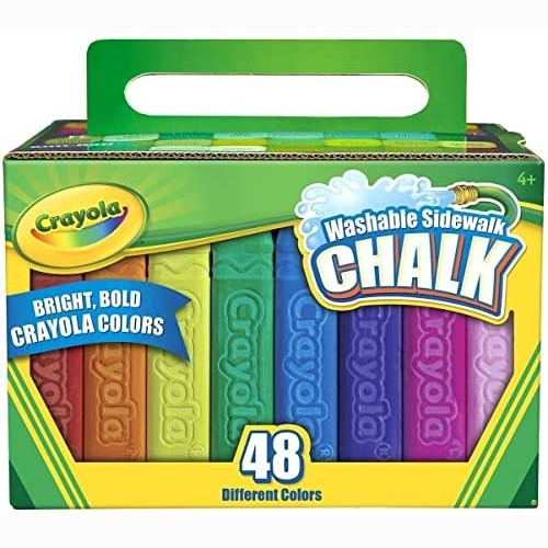 Crayola Washable Sidewalk Chalk 48 Ct By Crayola Llc : Amazon.ca: Toys & Games