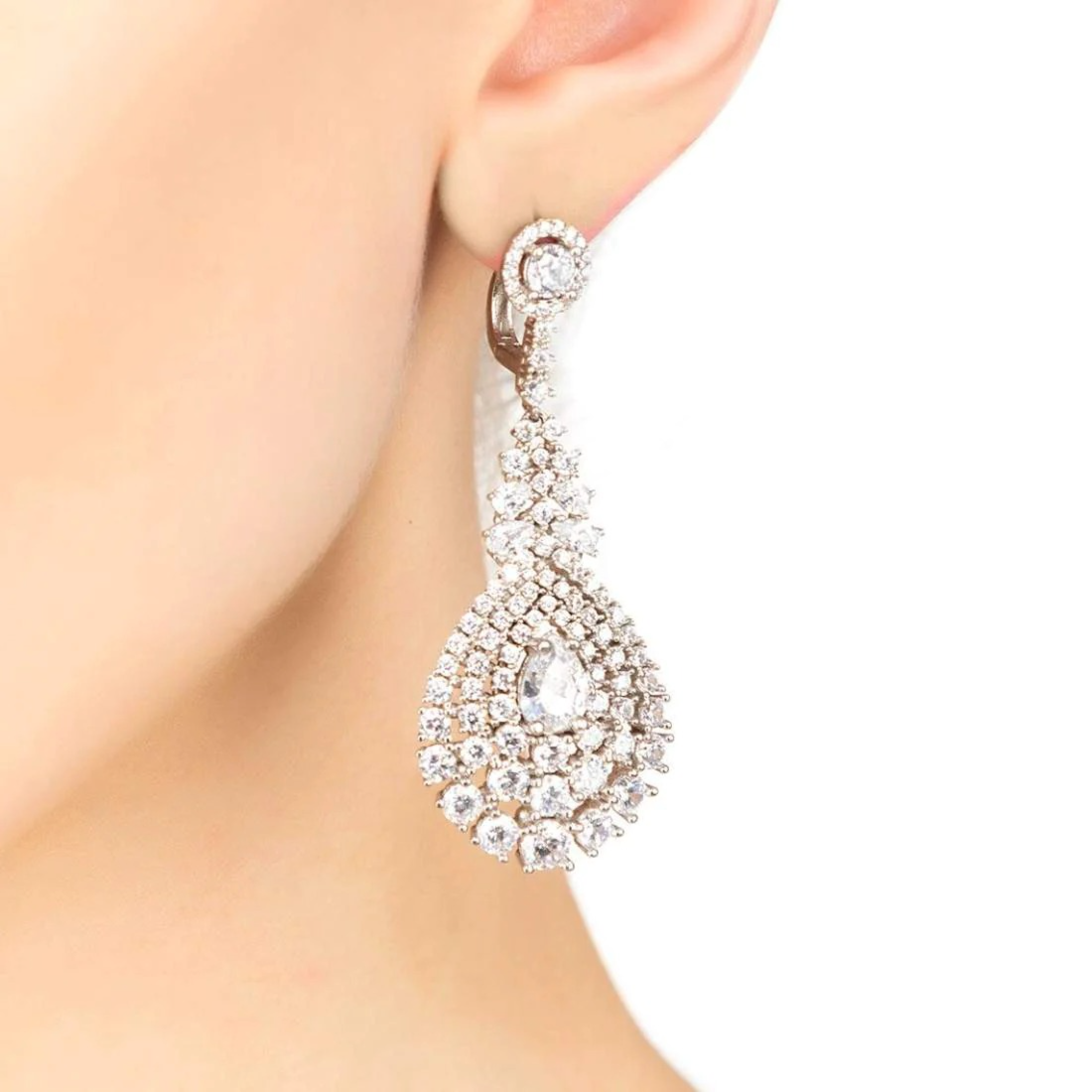 Regency Silver Drop Earrings
