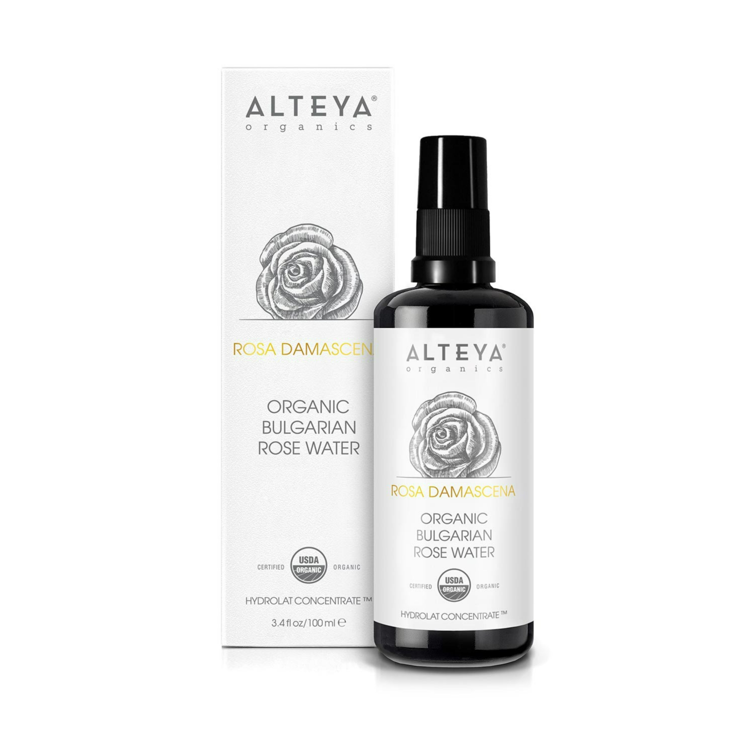 Bulgarian Organic Rose Water - 100ml Spray - Alteya Organics