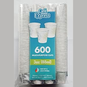 600 PCS. Café Express 3 oz.(88ml) Multi-Purpose Cups Paper Bath Cups, Multi-Use- 3 Ounce Bathroom cups, 600 PCS. : Amazon.ca: Home