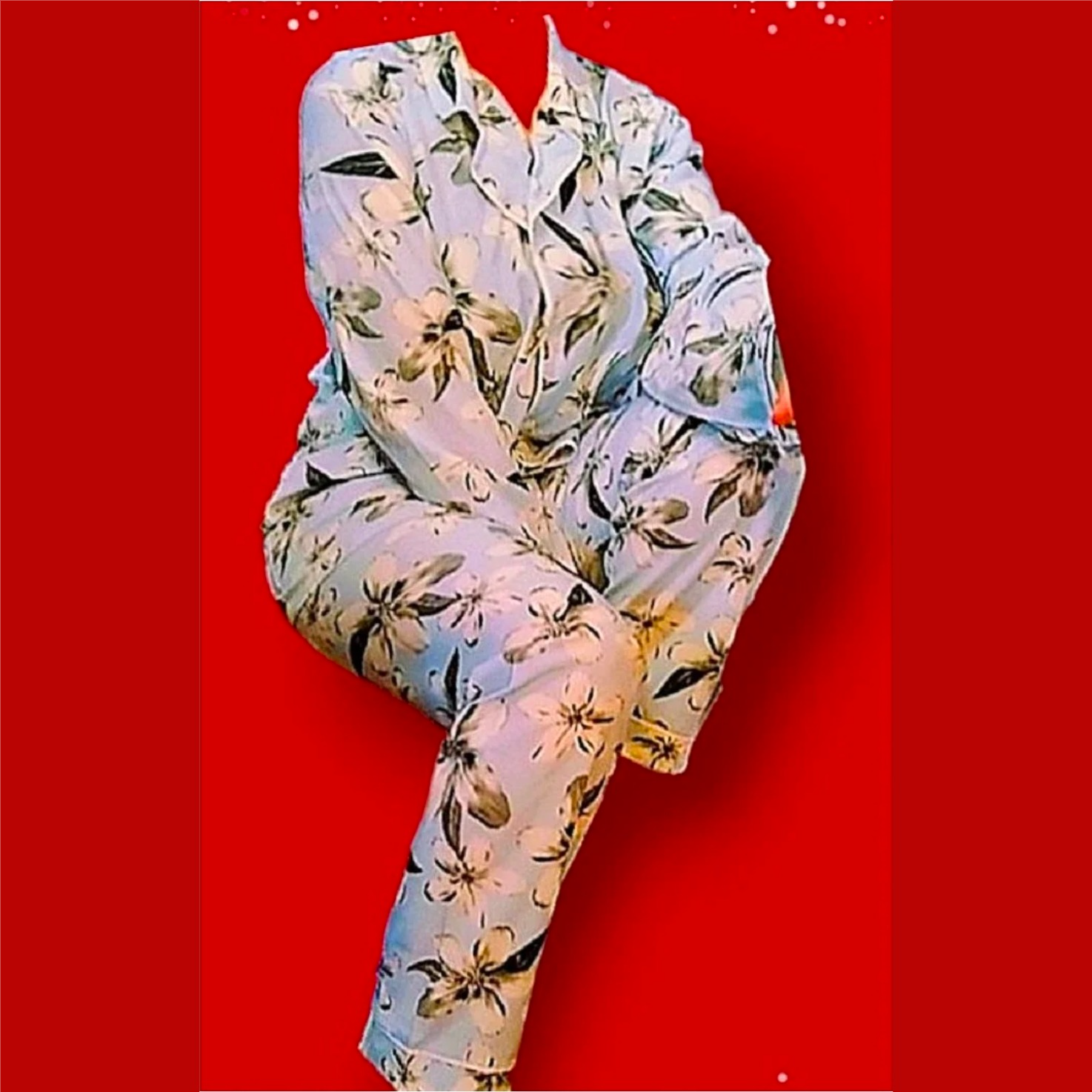 بيجامة كلاسيك مشجرة