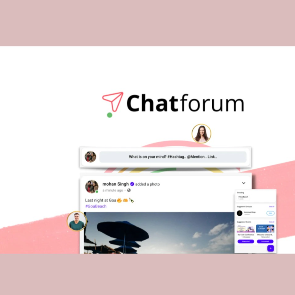 ChatForum Lifetime deal Create a social network with your own custom features, branding, and guidelines
