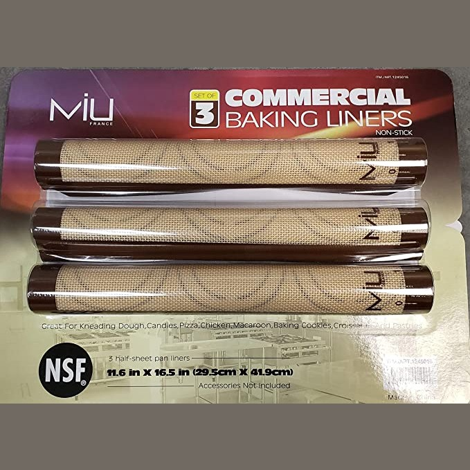 MIU France 99168 Non-Stick Silicone Baking Liners, White : Amazon.ca: Home