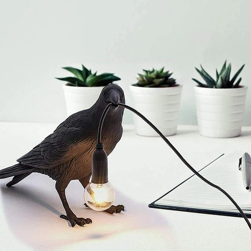 Raven Bird Lamp