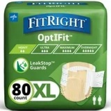 Calzoncillos FitRight OptiFit Extra+, con Protectores de Detención de Fugas, 20 Unidades, XL, 57"-66", Calzoncillos Desechables para Adultos con Lengüetas
