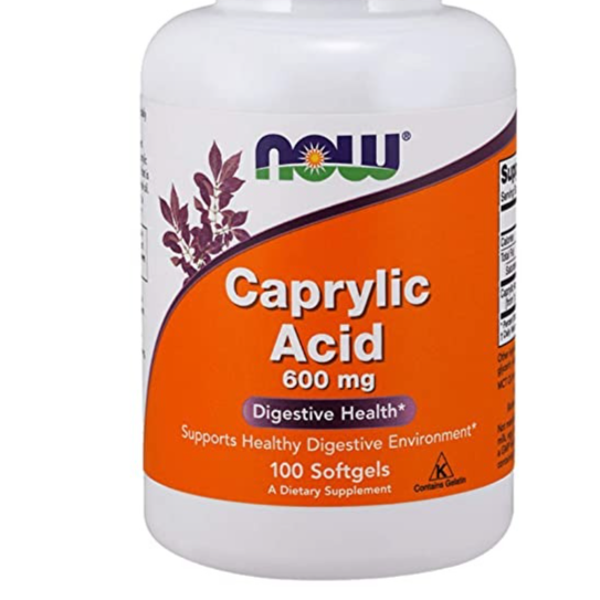 NOW Foods Caprylic Acid 600 mg100 Softgels Amazon.in Health