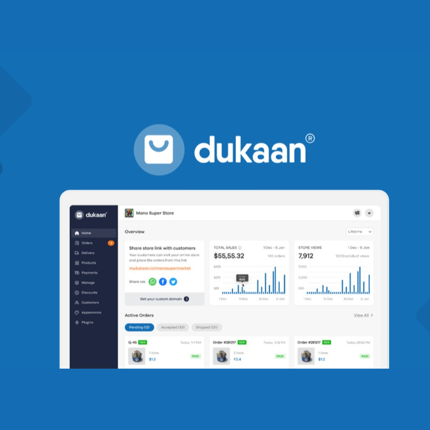 Dukaan - Build a no-code ecommerce store and app | AppSumo Image