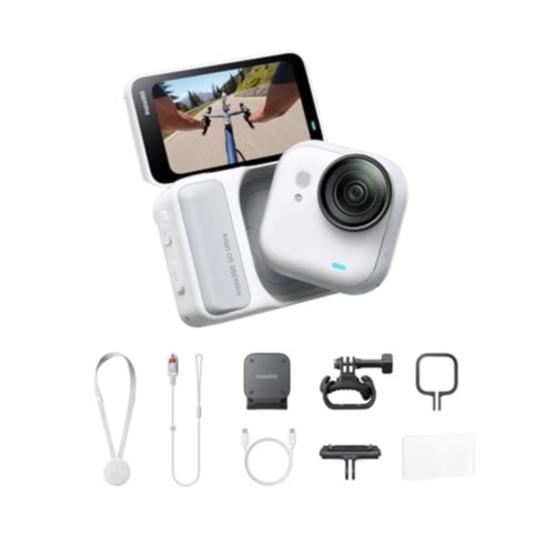 Insta360 GO Ultra Creator Bundle - Small 4K Vlogging Camera, Hands-Free, POV Cam