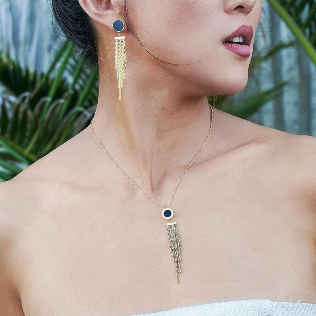 Iinterchangeable Pendant Tassel Necklace