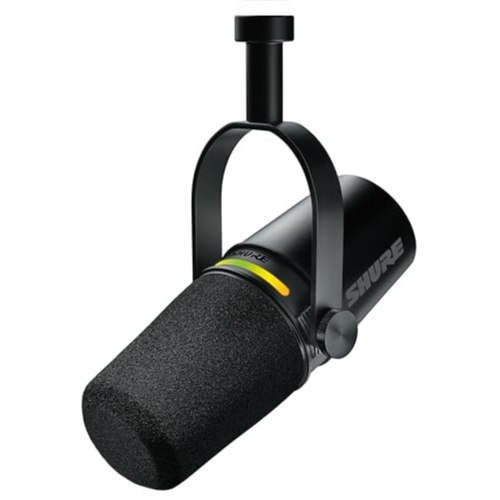 Shure MV7 USB Podcast Microphone for Podcasting, Recording, Live Streaming & Gaming, Built-In Headphone Output, All Metal USB/XLR Dynamic Mic, Voice-Isolating Technology, TeamSpeak Certified - Black : Amazon.in: Musical Instruments