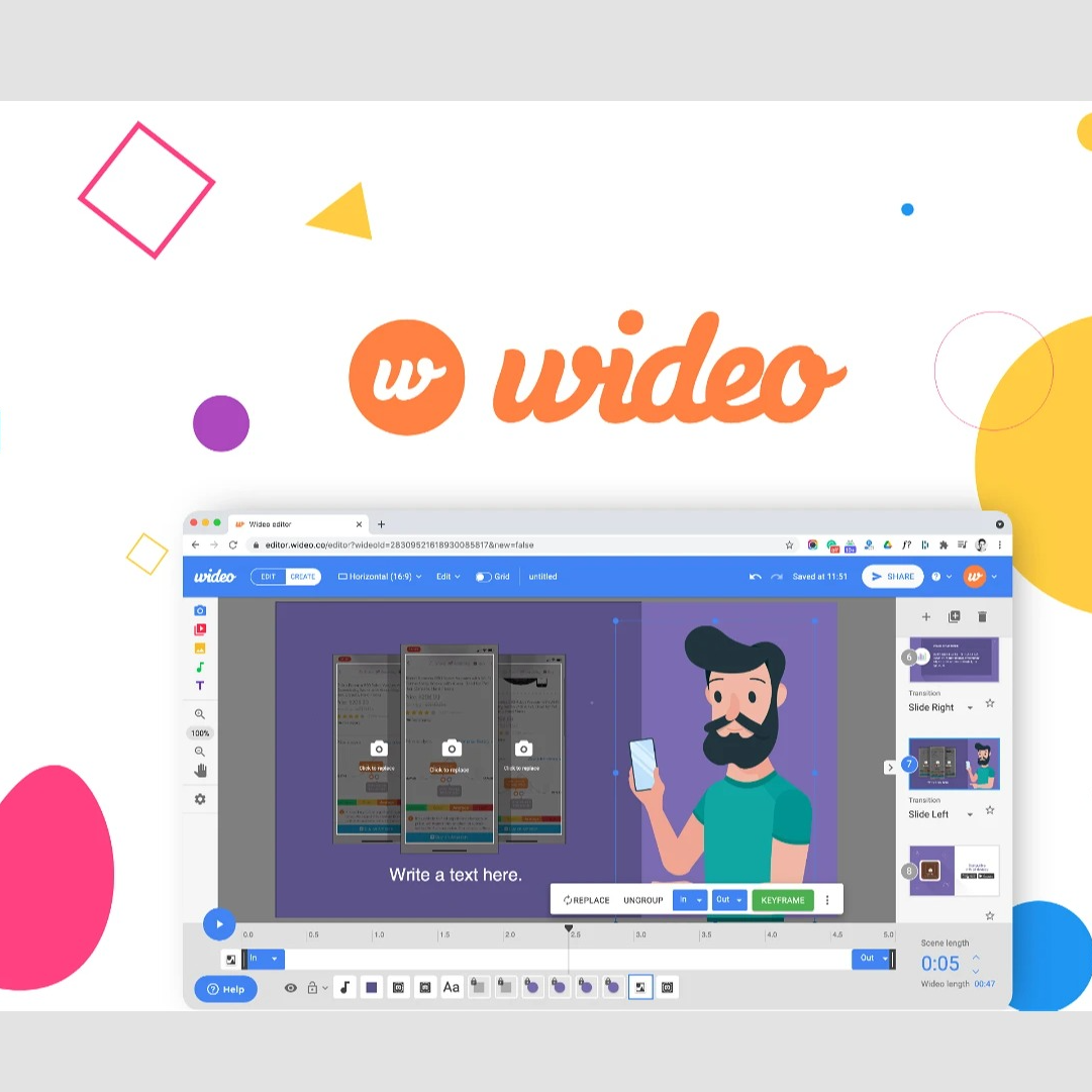 Wideo Lifetime deal Instantly create animated videos and presentations that wow your audience