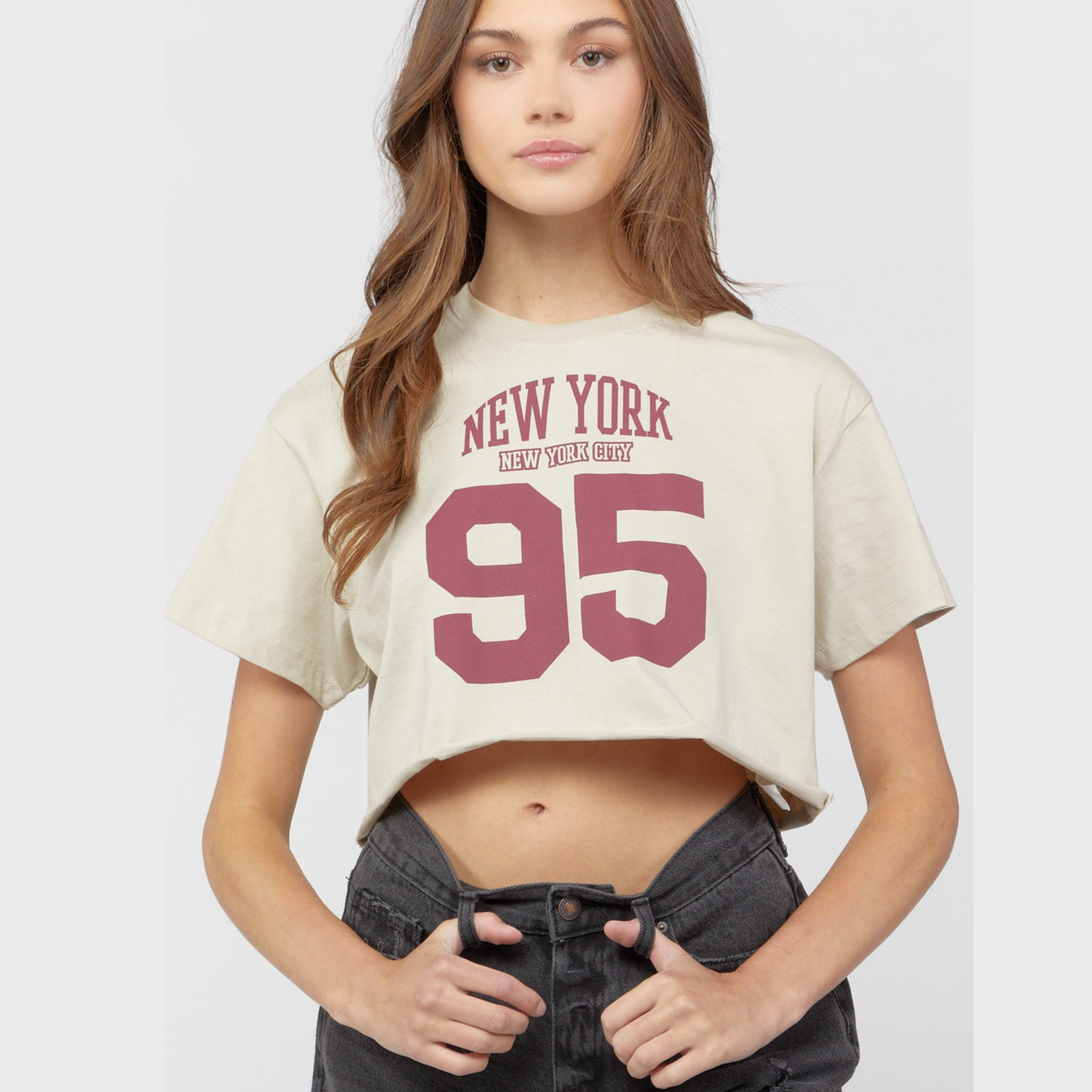 New York Graphic Cropped Tee